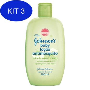 Imagem de Kit 3 Repelente Johnsons Baby Loção Antimosquito  200ml - Johnson John