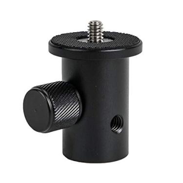 Imagem de Adaptador de montagem converte padrão 5/8" (16 mm) ponta de suporte de luz fêmea ou haste de mola estabilizadora para 1/4" x 20 fios para câmera, luz flash, gimbal