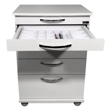 Imagem de Balcão Odontológico Gaveteiro - Mesa Auxiliar Com 5 Gavetas