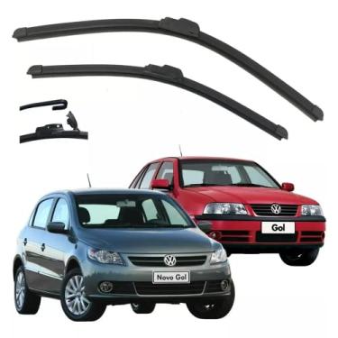 Imagem de Par Palheta Limpador Para-brisa Dianteiro Gancho Gol G1 G2 G3 G4 G5 G7 (Gol G2 1995-1999)