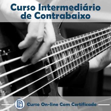 Imagem de Curso online em videoaula sobre como tocar Contrabaixo - Intermediário com Certificado + 2 brindes
