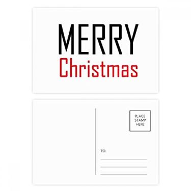 Imagem de Conjunto de cartões postais comemorativos festivais de Natal com cartão de felicitações de aniversário