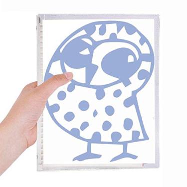 Imagem de Caderno de animais com desenho animado e inclinação inclinada para animais de estimação, diário de folhas soltas recarregável