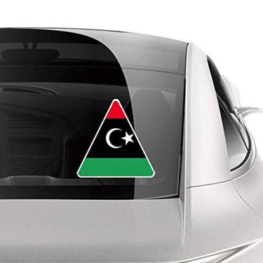 Imagem de DIYthinker Adesivo de carro com a bandeira nacional da África da Líbia