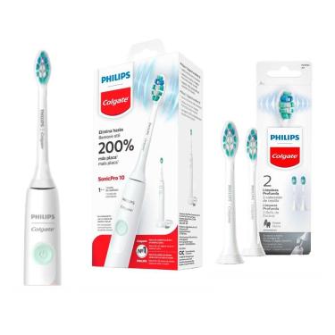 Imagem de Kit Escova SonicPro 10 + Refil SonicPro Limpeza Profunda com 2 unidades