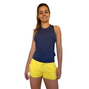 Imagem de Regata Feminina Fitness Azul Marinho Ayala