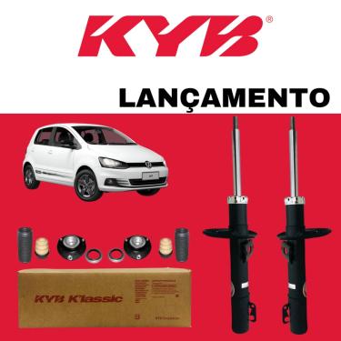 Imagem de Par Amortecedor Dianteiro Vw Fox 2003 A 2021 Kayaba Linha Klassic + Kit Batente
