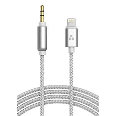 Imagem de (Certificado Apple MFI) Cabo Lightning para iPhone Aux para Cabo Auxiliar de 3,5 mm (iPhone Audio Link para conector de carro, fones de ouvido e alto-falantes) (branco)