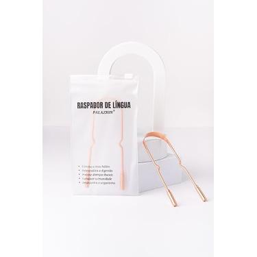 Imagem de Raspador Limpador de Língua De Cobre 100% Puro Higienizador Palaziun