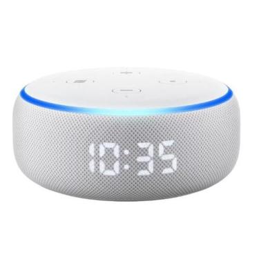 Imagem de Echo Dot 3ª Geração Alexa Smart Speaker Com Relógio - Amazon