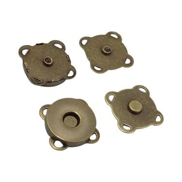 Imagem de Botão Magnético Imantado 18mm - 10 und - Ouro Velho