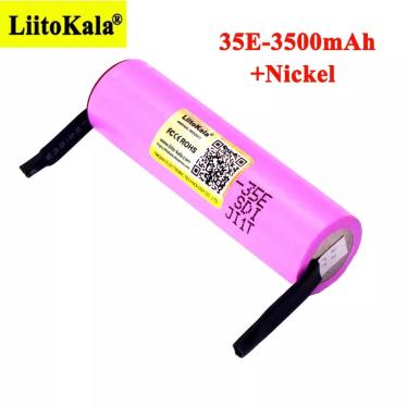 Imagem de Liitokala-bateria de lítio original 18650  3500mah  3.7v  25a  alta potência  para ferramentas
