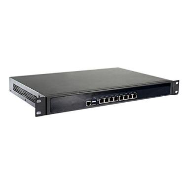 Imagem de Firewall, VPN, 1U Rackmount, aparelho de segurança de rede, AES-NI, roteador PC, Intel Core I5 2467M/2557M, (cinza), [8 Intel Gigabit Lan/2USB3.0/1COM/1VGA], (8G RAM/512G SSD)