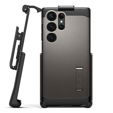 Imagem de Encased Coldre com clipe de cinto – Compatível com a série Spigen Tough Armor, Samsung Galaxy S23 Ultra (6,8 polegadas), apenas com coldre