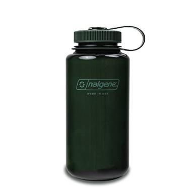 Imagem de Nalgene Garrafa de água Sustain Tritan sem BPA feita com material derivado de 50% de resíduos plásticos, 946 ml, boca larga, jade