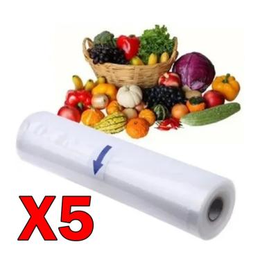 Imagem de Pacote de sacos de vedação a vácuo x5 3m para Oster, Foodsaver, Freshpa