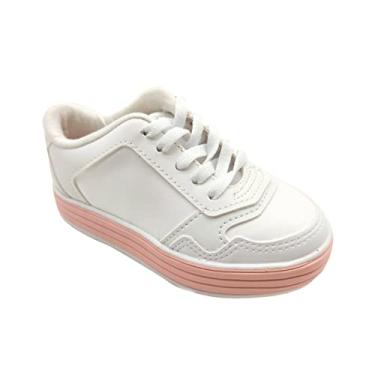 Imagem de Tênis Casual Infantil Molekinha Dual Color Branco 29