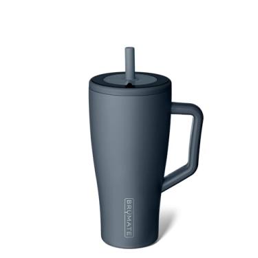 Imagem de BrüMate Era 30 oz Tumbler with Handle and Straw | 100% Leakproof Insulated Tumbler with Lid and Straw | Made of Stainless Steel | Cup Holder Friendly Base | 30oz (Nightfall Blue)