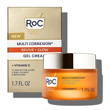 Imagem de RoC Multi Correxion Revive + Glow 10% Vitamin C Blend Face Moisturizer, Anti-Aging Gel Cream for Instant Glow, Hypo-Allegenic & Oil-Free Skin Care,1.7 Ounce
