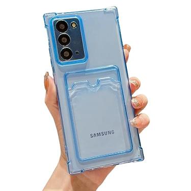 Imagem de Tuokiou Capa de celular compatível com Samsung Galaxy Note 20, capa carteira macia à prova de choque para Galaxy Note 20 de 6,7 polegadas (azul)