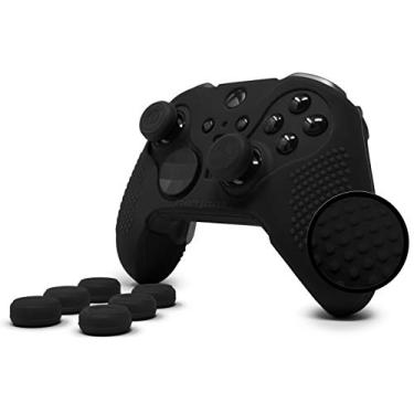 Imagem de Capa de aderência cravejada Elite Series 2 para controle Xbox One Elite Series 2 (não é compatível com a série X/S/Elite 1) da Foamy Lizard – Silicone sem suor com pinos planos antiderrapantes + 8