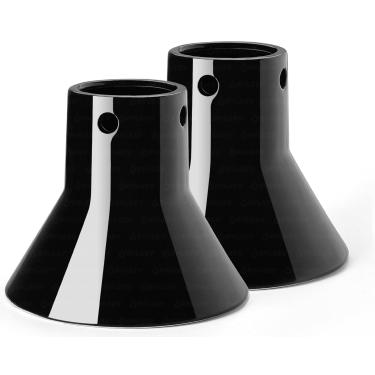 Imagem de Embalagem com 2 porta-frango de cerâmica para churrasqueira - Assador de frango vertical para dourar e pele crocante, trono de frango para adicionar sabor extra e umidade ao frango, suporte