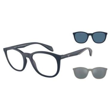 Imagem de Óculos de Grau Clip On Emporio Armani EA4211 50881W-52-Masculino