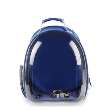Imagem de SHENGX Mochila Transportadora Para Gatos, Mochila Para Animais De EstimaçãO, Mochila PortáTil E RespiráVel Para Carregar Animais De EstimaçãO, ImpermeáVel, Transparente,Azul,B
