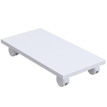 Imagem de Suporte Para Cpu Com Rodízios Cyber L03 Branco - Lyam Decor