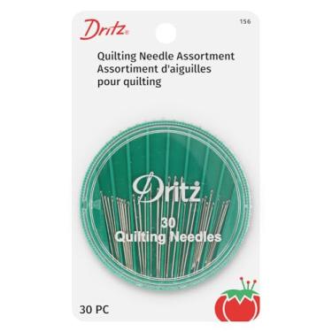Imagem de Dritz 156 agulhas de mão compactas para acolchoar, tamanhos sortidos (30 unidades)