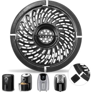 Imagem de Frigideira Air Fryer, 15 cm, antiaderente, redonda, 2 QT, bandeja de substituição para fritadeira de ar, acessórios para grelha, placa de grelha para Chefman Dash Powerxl 2 QT Bella 1,6 QT, fritadeira