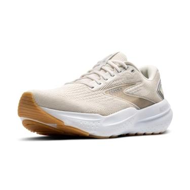 Imagem de Brooks Tênis de corrida masculino Glycerin 21 Neutral, Cáqui/Prata/Branco, 43