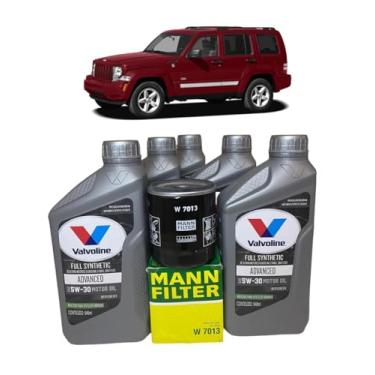 Imagem de Combo Troca de Óleo de Motor 5W30 para Cherokee/Liberty KJ e KK motores 3.7 V6 Gasolina anos 2009 a 2012 Marca Rican Auto Parts