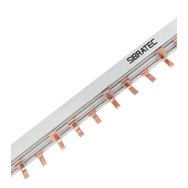 Imagem de Barramento Pente Tripolar 80A 1 metro 18 Disjuntores Trifásicos de 54 Pinos Sibratec