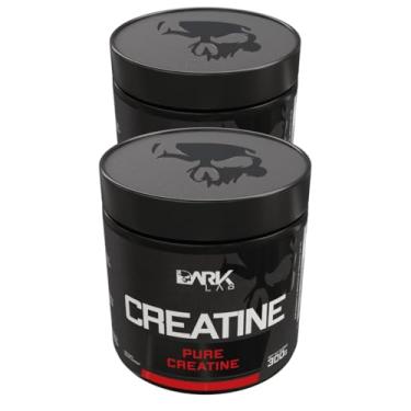 Imagem de 2x Creatina 100% Pura 300G Monohidratada Dark Lab | Aumento do Desempenho Físico | 2 Potes Somando 600g