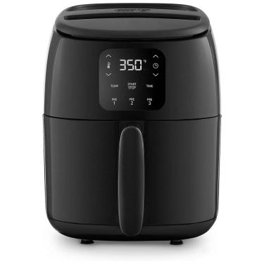 Imagem de Fritadeira Elétrica AirFryer Digital, Capacidade 2.4L, 1000W, 110v, DASH DCAF260GBBK02, Preto