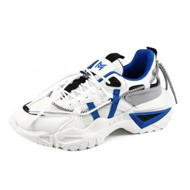 Imagem de Mazino Tênis masculino grosso Oasis Fashion – Tênis casual esportivo masculino, Royal (Oasis), 38