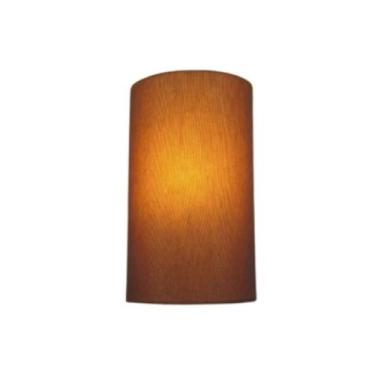 Imagem de Arandela Meia Cana Md-2031 Cúpula em Tecido 30/18x16cm Palha - Bivolt 