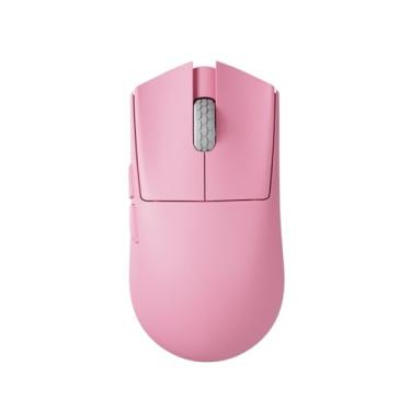 Imagem de Darmoshark M3microPRO Mouse Para Jogo Sem Fio Mini Mãos Pequenas,Tri-Mode 8K/USB-C/Bluetooth Mouse até 30000Dpi,sensor óptico PAW3950 leve 43g,Mouse de computador para PC,Mac(Rosa)
