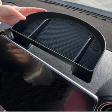 Imagem de Para BYD Dolphin 2023 Caixa de armazenamento atrás da tela Bandeja de armazenamento da caixa do apoio de braço byd act 3 Acessórios para carro