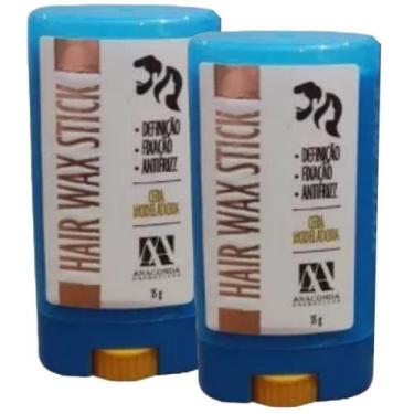 Imagem de 2UN Cera Modeladora Antifrizz 15g Hair Wax Stick Anaconda