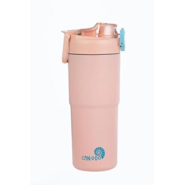 Imagem de Garrafa Térmica Inox 750ml 2Turn - Dois Bocais  - CAN.U.DO, Rosa