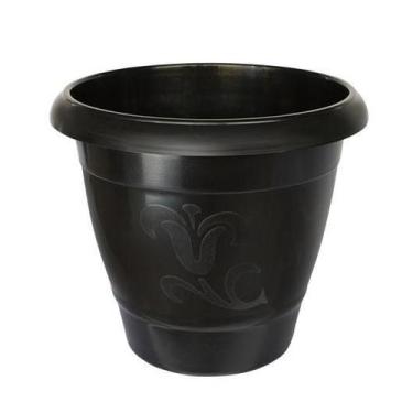 Imagem de Vaso De Plantas Plástico Redondo Jardineira Decorativa Preto - Arqplas