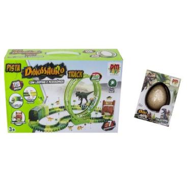 Imagem de Pista Dinossauro Track com Looping 360º Mais Ovo Surpresa - DM Toys