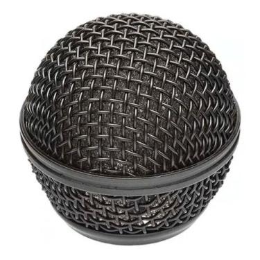 Imagem de Globo Alumínio Microfone Santo Angelo SAS 58 Preto Cromo