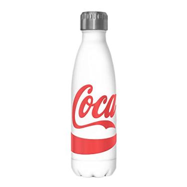 Imagem de Coca-Cola Garrafa de água de aço inoxidável de 482 g, 482 ml, multicolorida
