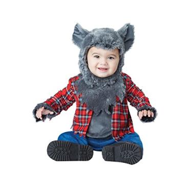 Imagem de Fantasia infantil de lobisomem de bruxa, Cinza, 18/24mo