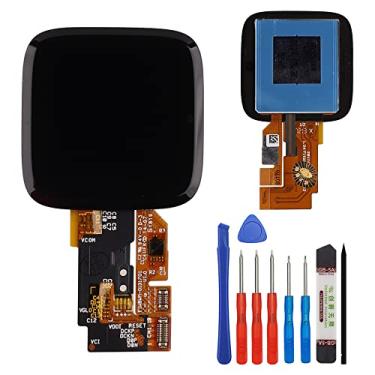 Imagem de E-yiiviil Tela digital LCD compatível com Fitbit Versa/Versa Lite Display LCD Touch Screen Montagem digital com ferramentas