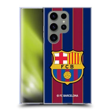 Imagem de Head Case Designs Capa de gel macio oficialmente licenciada pelo FC Barcelona Home 2020/21 Crest Kit compatível com Samsung Galaxy S24 Ultra 5G
