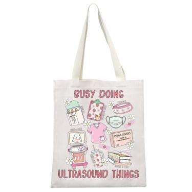 Imagem de GJTIM Presente ultrassonografista presente técnico de ultrassom presente de radiologista RDMS Grad Gift Ultrassound Tech Tote Bag, Bolsa Ultrasoud Things